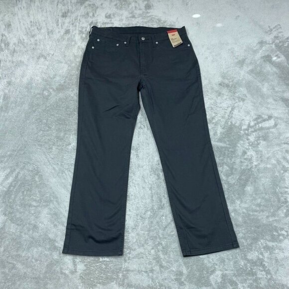 Levis 514 Mens Straight Stretch Jeans W36 L30 Charcoal a0993 - Picture 1 of 7